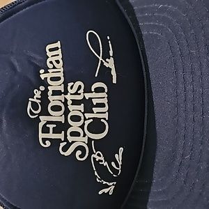 Vintage The Floridan Sports Club navy snapback mesh trucker hat